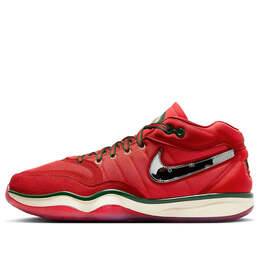 Кроссовки air zoom gt hustle 2 ep 'christmas' Nike, красный dj9404-601 | track red/mystic red/fir/metallic silver