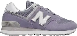 Кроссовки New Balance Wmns 574, белый/фиолетовый wl574esv | white/purple