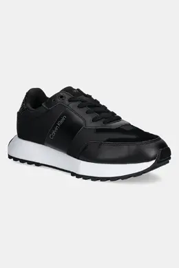 Кроссовки LOW TOP LACE UP NYLON WOVEN Calvin Klein, черный ppya-obm09f_99x | nero