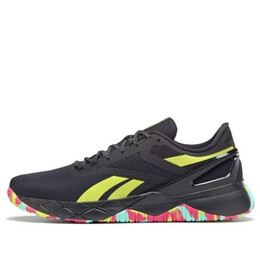 Кроссовки nanoflex tr 'black lime camo' Reebok, черный gx7549 | black