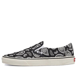 Кроссовки classic slipon 'primavera paisley black' Vans, черный vn0009q7bma | black/grey/beige
