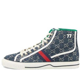 Кроссовки tennis 1977 high 'denim' Gucci, синий 625807-2kq90-4464 | dark blue/ivory
