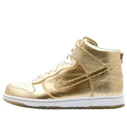 Кроссовки dunk high premium 'nagoya' Nike, золотой 323955-771 | metallic gold/mtllc gold-trmln