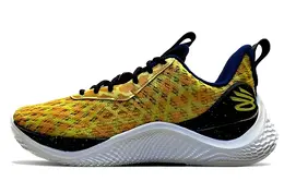 Кроссовки Under Armour Curry Flow 10 Bang Bang, желтый/черный/белый 3026272-700