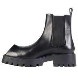 Кроссовки rhino 20mm boots 'black smooth calfskin' Balenciaga, черный 671291wbb501000 | black
