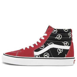 Кроссовки sk8-hi 'circle v' Vans, черный vn0a4bv617b | black/red