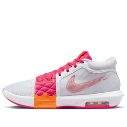 Кроссовки lebron witness 8 ep 'white bright mandarin pink' Nike, белый fb2237-104 | white/aster pink/bright mandarin