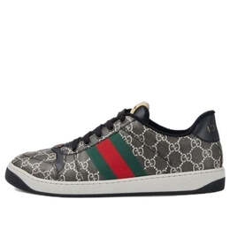 Кроссовки screener sneaker gg supreme canvas 'black grey' Gucci, черный 763525-facmi-8444 | black/grey/green/red