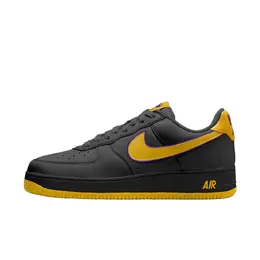 Кроссовки Nike Air Force 1 Skateboarding Shoes Men Low-top Black/yellow, черный/желтый hv5122-001 | black/yellow