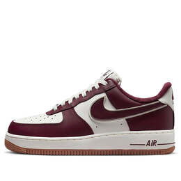Кроссовки air force 1 '07 lv8 'college pack - night maroon' Nike, белый dq7659-102 | white/red