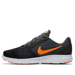 Кроссовки revolution 3 'deep grey orange' Nike, серый 819300-003 | deep grey/orange/white