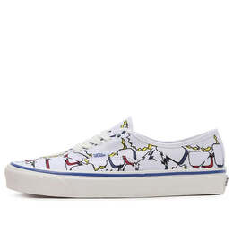 Кроссовки authentic 44 dx low-top sneakers black Vans, черный vn0a5kx4avt | white/red