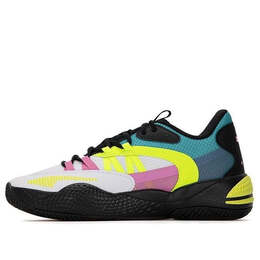 Кроссовки court rider 2.0 'white yellow alert' Puma, белый 376877-01 | white/blue/yellow