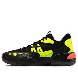 Кроссовки court rider 2.0 glow stick 'black lime squeeze' Puma, черный 377393-01 | black/yellow