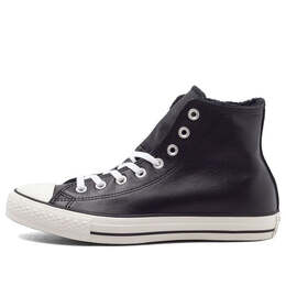 Кроссовки chuck taylor all star 'black leather fur' Converse, черный 154134c | black