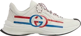 Кроссовки Gucci Run Sneaker White Blue Red, белый 721111 uhh20 9014 | white blue red