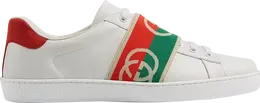 Кроссовки Gucci Ace Elastic Web Interlocking G - White Red Green, зеленый 643488 1xgf0 9066 | interlocking g - white red green