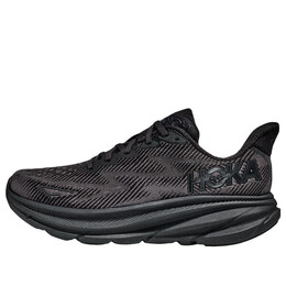 Кроссовки clifton 9 wide 'triple black' Hoka One One, черный 1132210-bblc | black/black