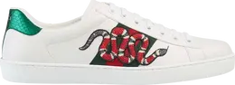 Кроссовки Gucci Ace Embroidered Snake, белый 456230 02jp0 9064 | snake