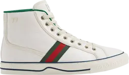 Кроссовки Gucci Tennis 1977 High White Mini GG, белый 625807 99wm0 9074 | white mini gg