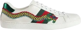 Кроссовки Gucci Ace Embroidered Dragon, белый 473764 a38g0 9064 | dragon