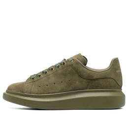 Кроссовки oversized sneaker 'moss green suede' Alexander McQueen, зеленый 688520wia5l3329 | moss green