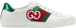Кроссовки Gucci Ace Low GG Apple Patch - White, белый 611376 dope0 9064 | gg apple patch - white
