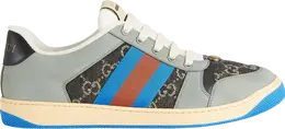 Кроссовки Gucci GG Screener GG Canvas - Grey Blue, синий 546551 un350 1293 | gg canvas - grey blue
