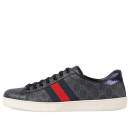Кроссовки ace gg supreme 'black grey' Gucci, черный 429445-96g50-1130 | black