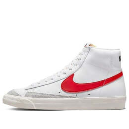 Кроссовки blazer mid '77 vintage 'vintage mismatched swoosh blue red' Nike, белый bq6806-117 | white/medium blue-sail-habanero red