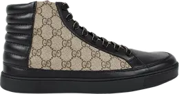 Кроссовки Gucci GG Supreme High Black Tan, черный 386740 a9ln0 1162 | black tan