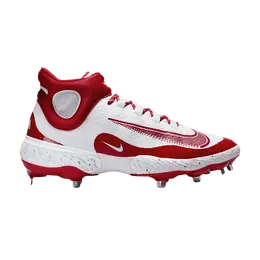 Кроссовки Nike Alpha Huarache Elite 4 Mid White University Red, красный fd2744 106 | white university red