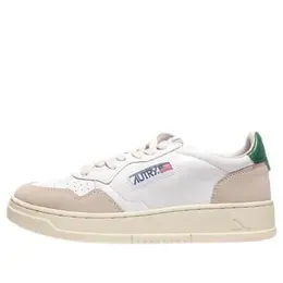 Кроссовки medalist leather low 'suede beige' Autry, бежевый aulm-ls23 | suede beige/white/green