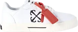 Кроссовки Off-White New Low Vulcanized 'White Black', белый omia293s24fab001 0210 | white