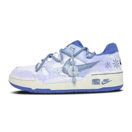Кроссовки Nike Full Force Skateboarding Shoes Men Low-top White/blue, голубой fb1362-100（team270-蓝色心情） | light blue