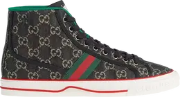 Кроссовки Gucci Tennis 1977 High Black Mini GG, черный 625807 un310 1290 | black mini gg