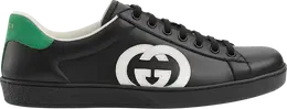 Кроссовки Gucci Ace Interlocking G - Black White, белый 625783 1xg70 1103 | interlocking g - black white