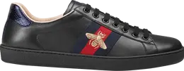 Кроссовки Gucci Ace Embroidered Black Bee, черный 429446 02jp0 1284 | black bee