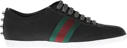 Кроссовки Gucci Glitter Web Stud Low Black, черный 419712 kw040 1074 | black