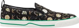 Кроссовки Ken Scott x Gucci Tennis 1977 Black Monogram, черный 645277 2lm30 1295 | black monogram