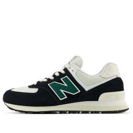 Кроссовки 574 'black green' New Balance, черный u574rbg | black/white/marsh green