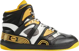 Кроссовки Gucci Basket High Black Demetra Yellow, черный 661308 2sh90 1098 | black demetra yellow