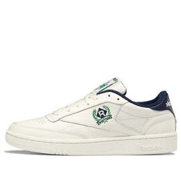 Кроссовки club c 85 'og crest - chalk vector navy' Reebok, бежевый h05809 | creamyellow/blue
