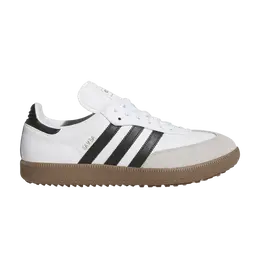 Кроссовки Adidas Samba Spikeless Golf White Black Gum, белый jh6149 | white black gum