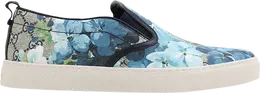 Кроссовки Gucci GG Supreme Canvas Slip-On Blue Floral, синий 546152 ku2e0 8471 | blue floral