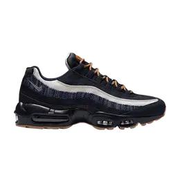 Кроссовки Nike Air Max 95 Premium Denim Dark Obsidian Gum, синий 538416 400 | denim dark obsidian gum