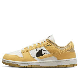 Кроссовки dunk low 'sun club' Nike, мультиколор dv1681-100 | sail/wheat grass/orange/sanded gold