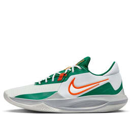 Кроссовки precision 6 'malachite safety orange' Nike, белый dd9535-103 | white/malachite/sundial/safety orange