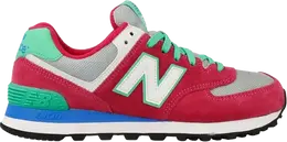 Кроссовки New Balance Wmns 574 'Red Green', красный wl574cpv | red