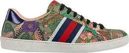 Кроссовки Gucci Flora Snake Sneaker, красный 473763 9iz60 3779
